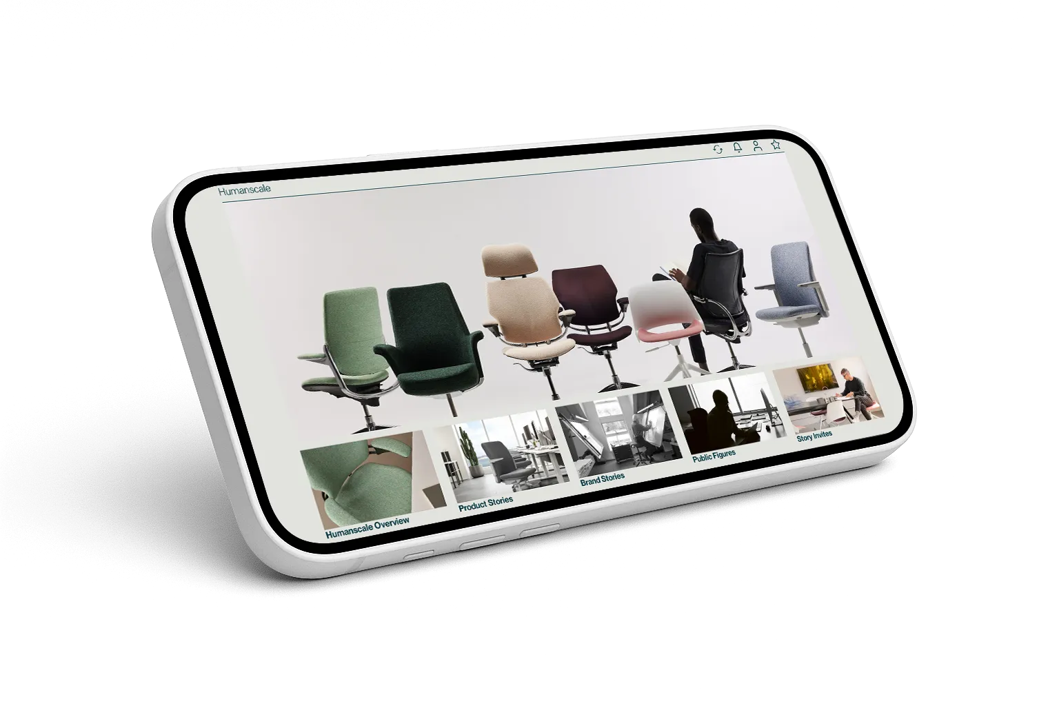 OwnPresentor sales app displayed on iPhone