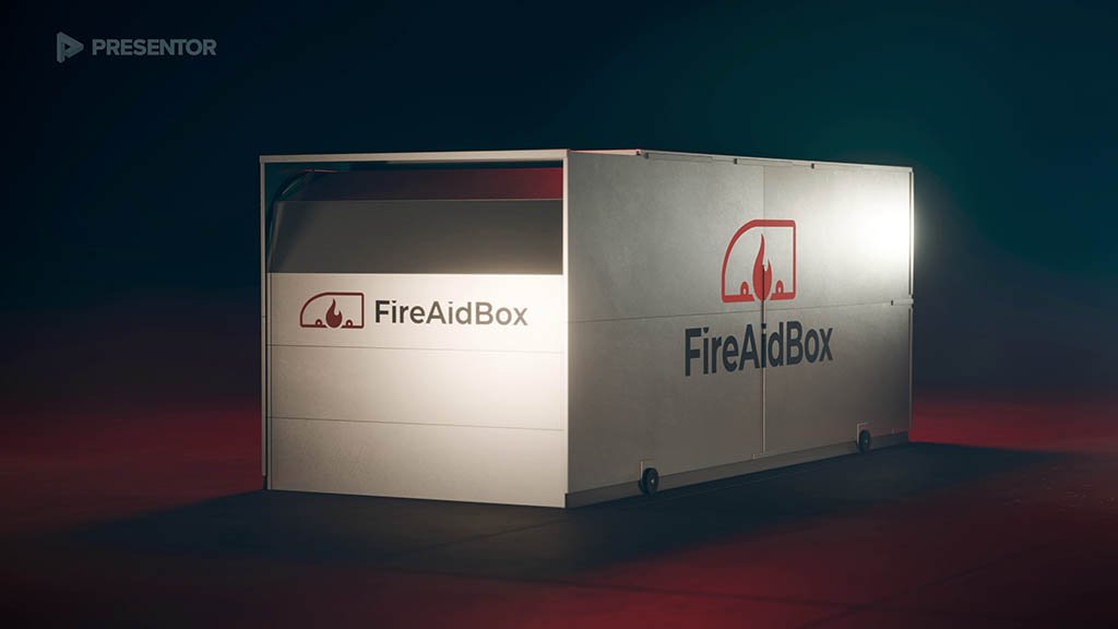 animation video production — FireAidBox product animation
